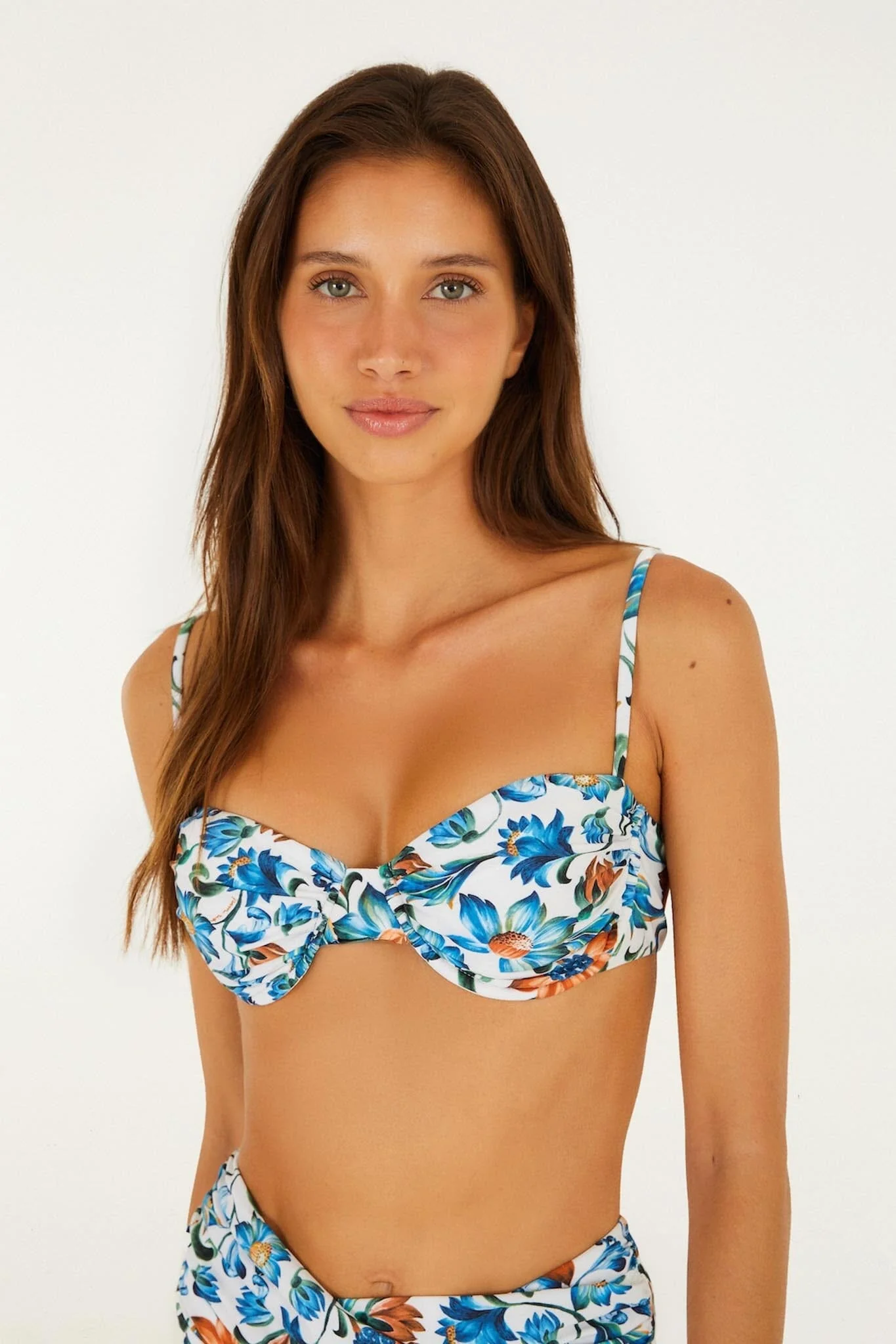 Off-White Flora Tile Underwire Bikini Top