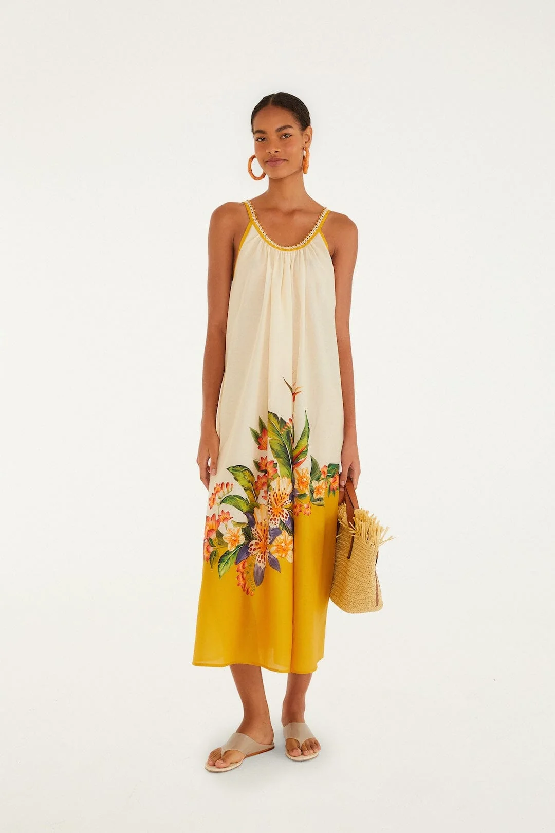 Light Blush Hilo Stripes Maxi Dress