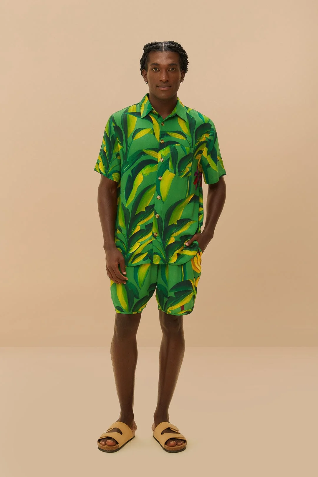 Green Banana Aquarela  Shorts
