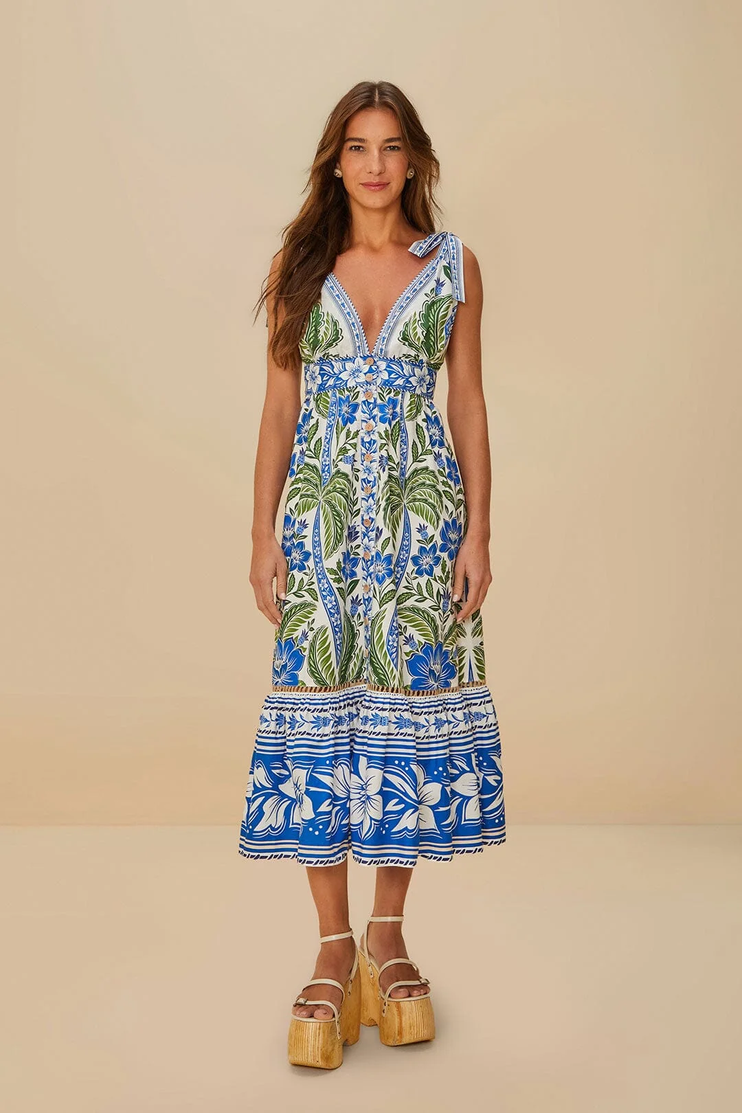 Off-White Tropicance Midi Dress