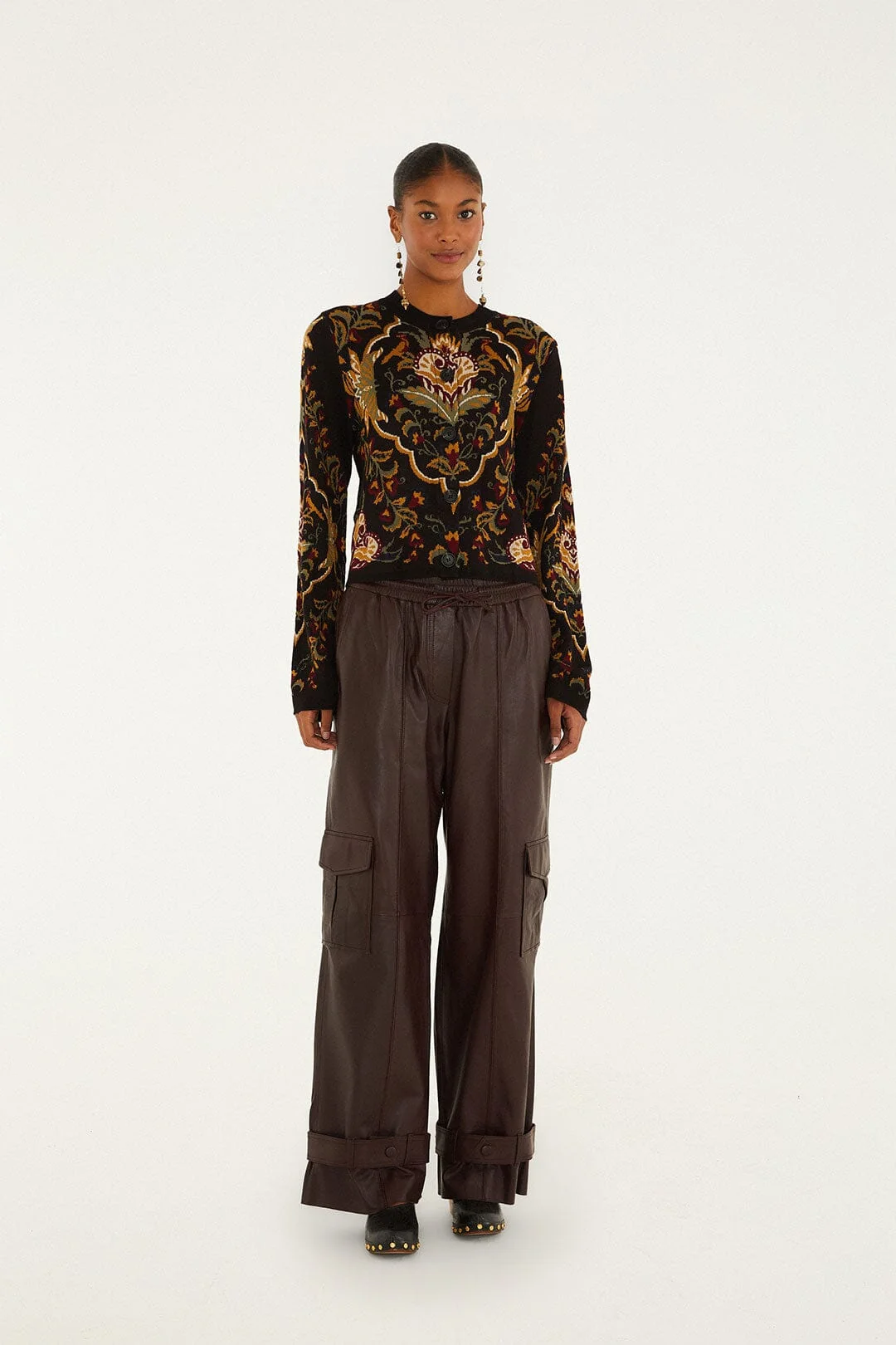 Burgundy Leather Pants
