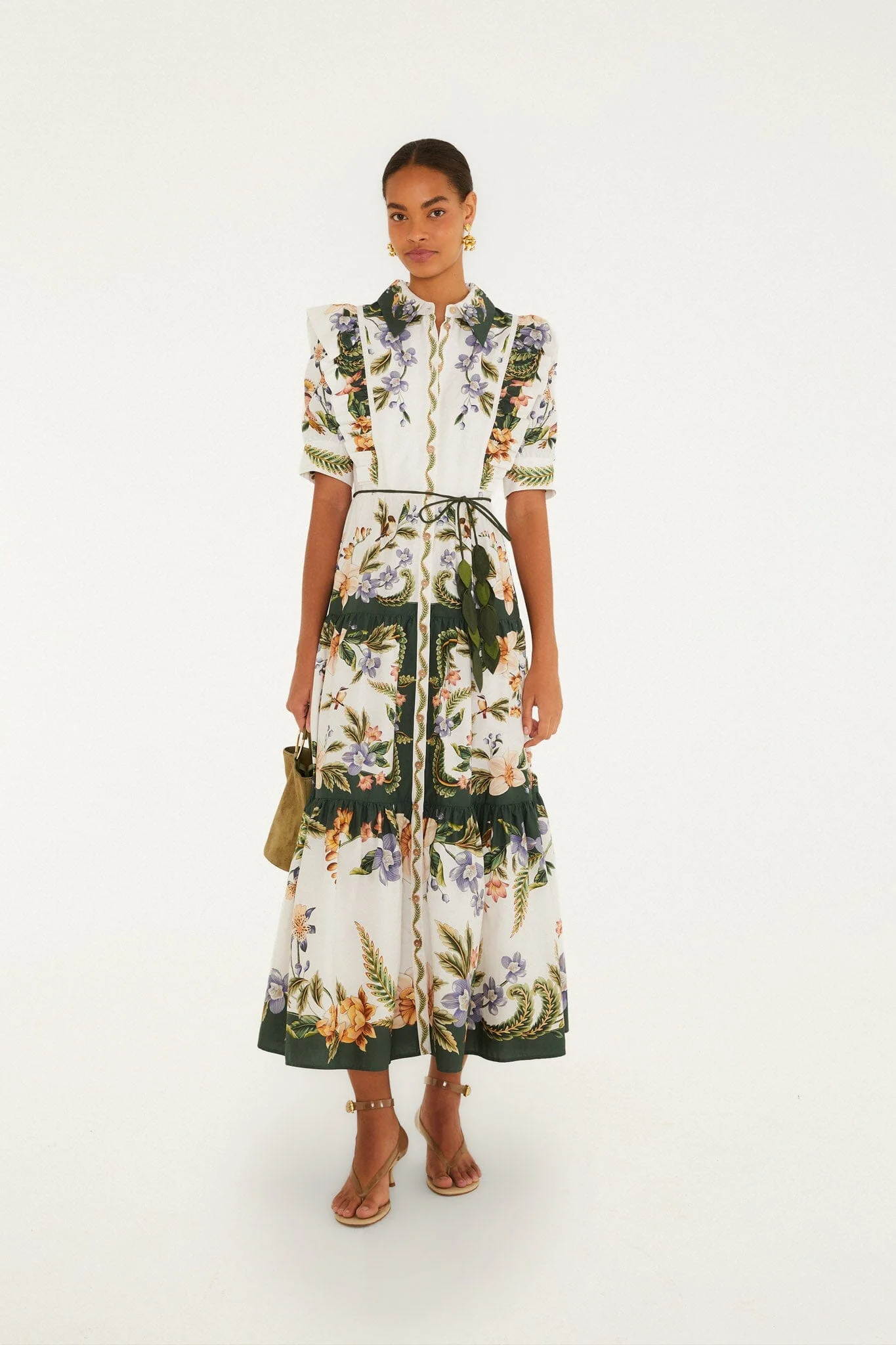 Sand Nature Short Sleeve Maxi Dress