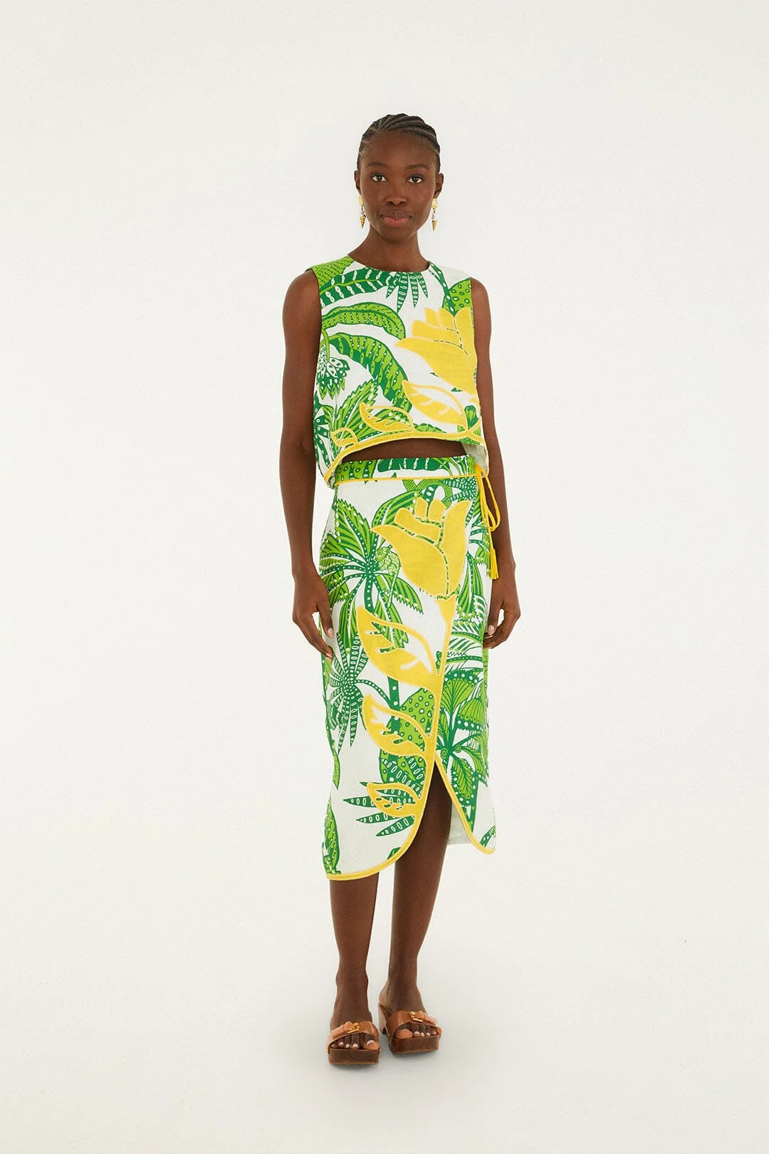 Off-White Amazon Graphic Midi Skirt