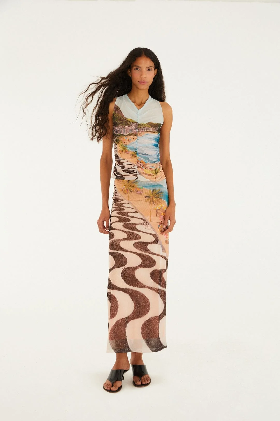Multicolor Copacabana Beach Skirt