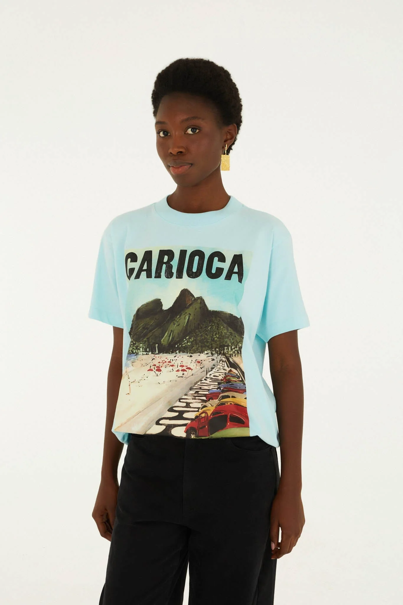 Dois Irmaos Landscape Carioca  Relaxed T-Shirt