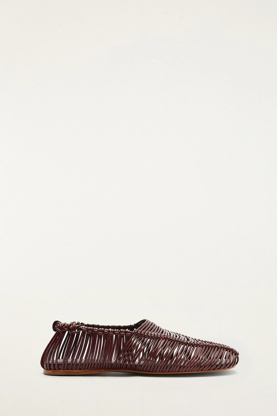 Brown Macrame Mary Jane Ballerina