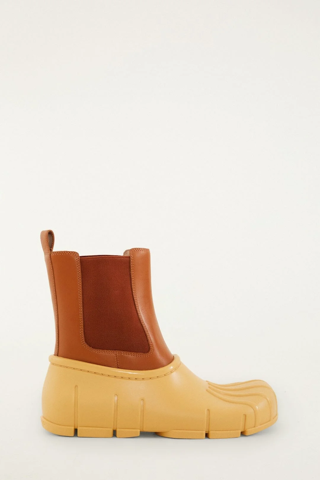 Butter Yellow Monstera Rain Chelsea Boot