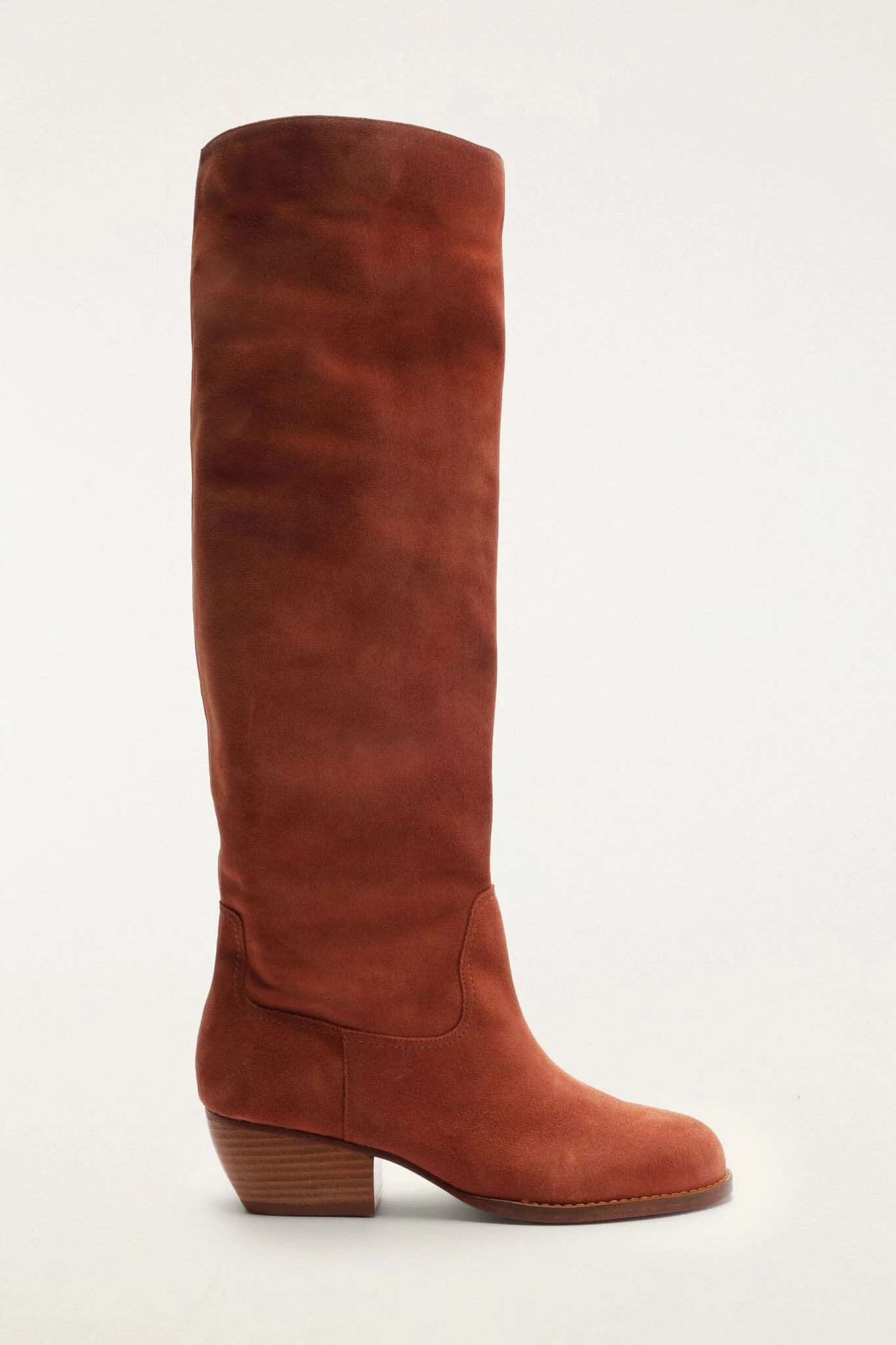 Suede Riding Boot