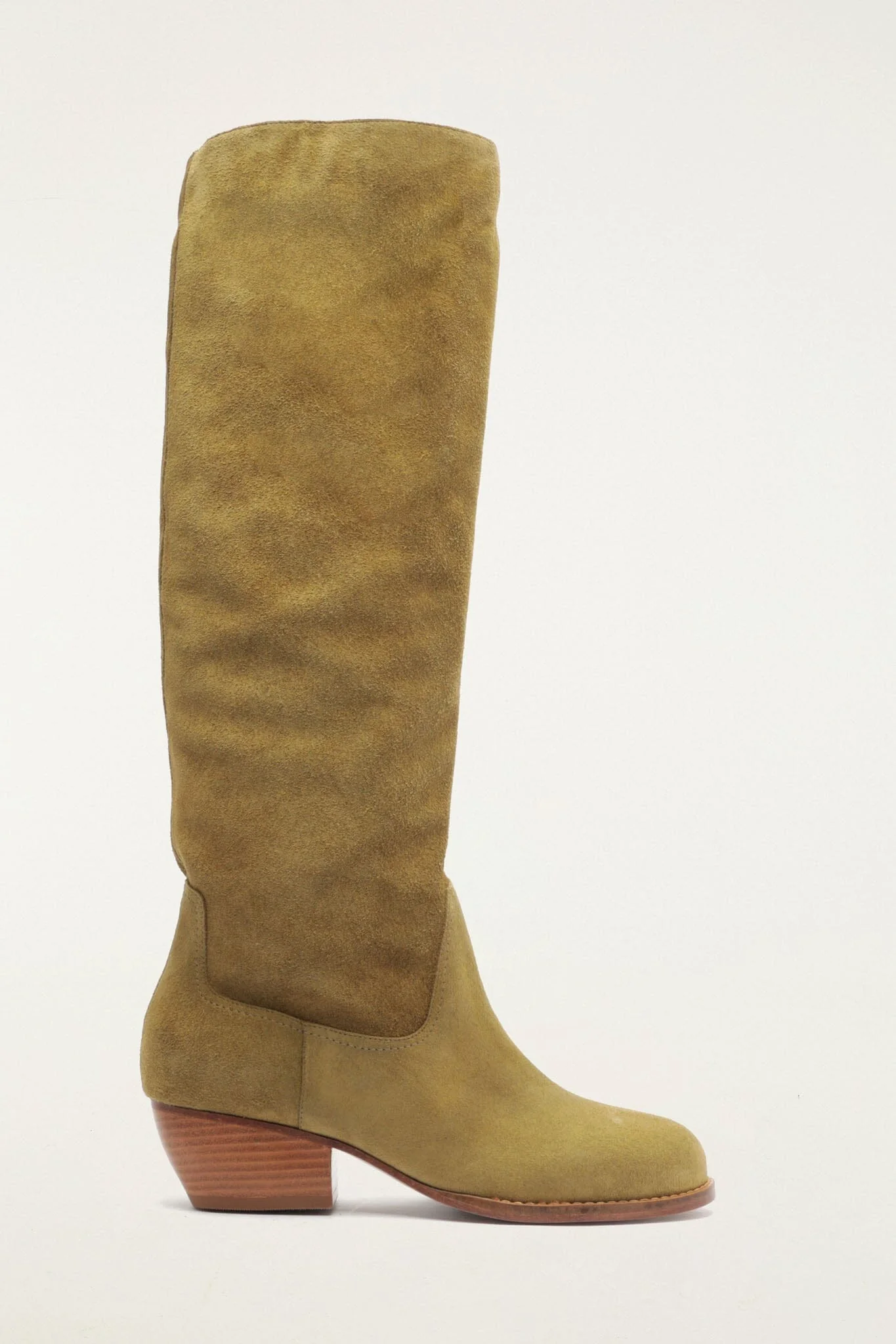 Suede Riding Boot
