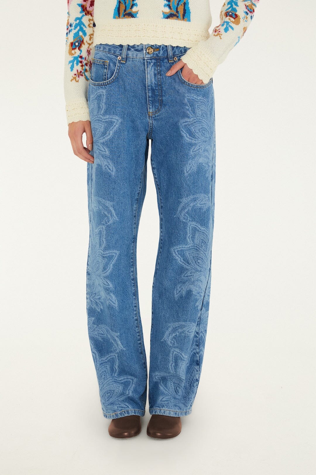 Tapestry Dream Laser Denim Trousers